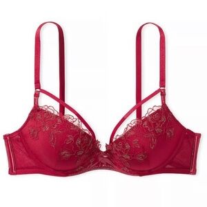 NWT Victoria's Secret very sexy midnight affair red push up bra z